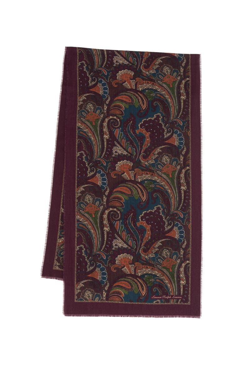 Paisley Oversized Oblong, Alternate, color, Charter Blue