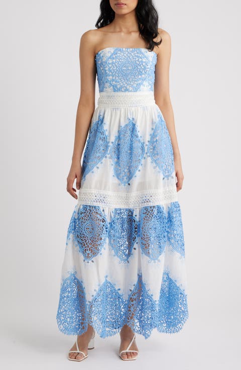 Antonella Strapless Midi Dress