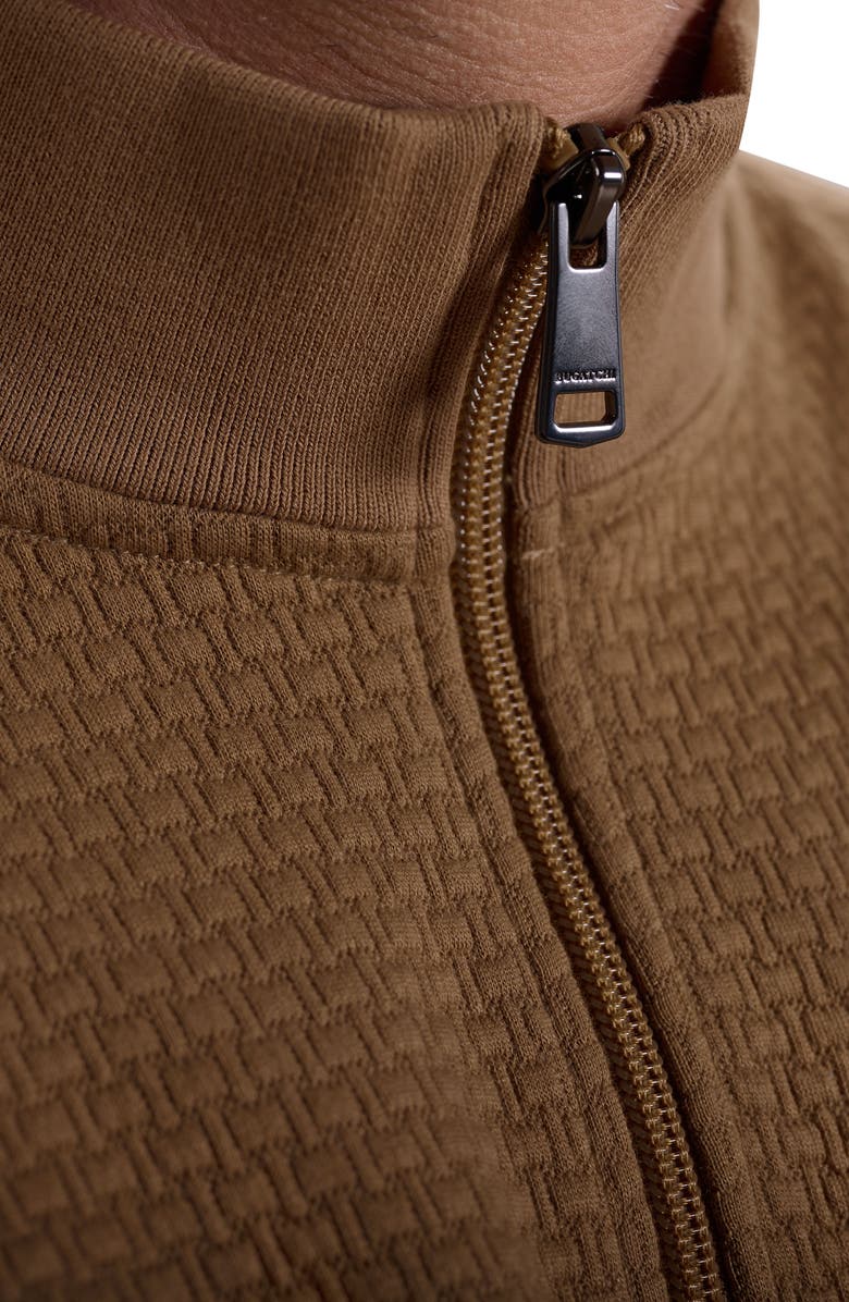 Bugatchi Quarter Zip Top, Alternate, color, Camel