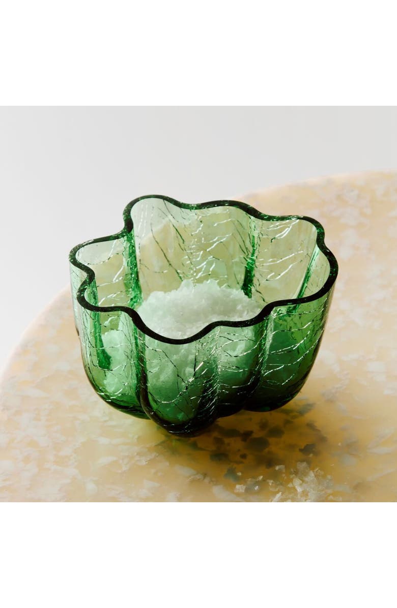 Kosta Boda Small Crackle Bowl, Alternate, color, Green
