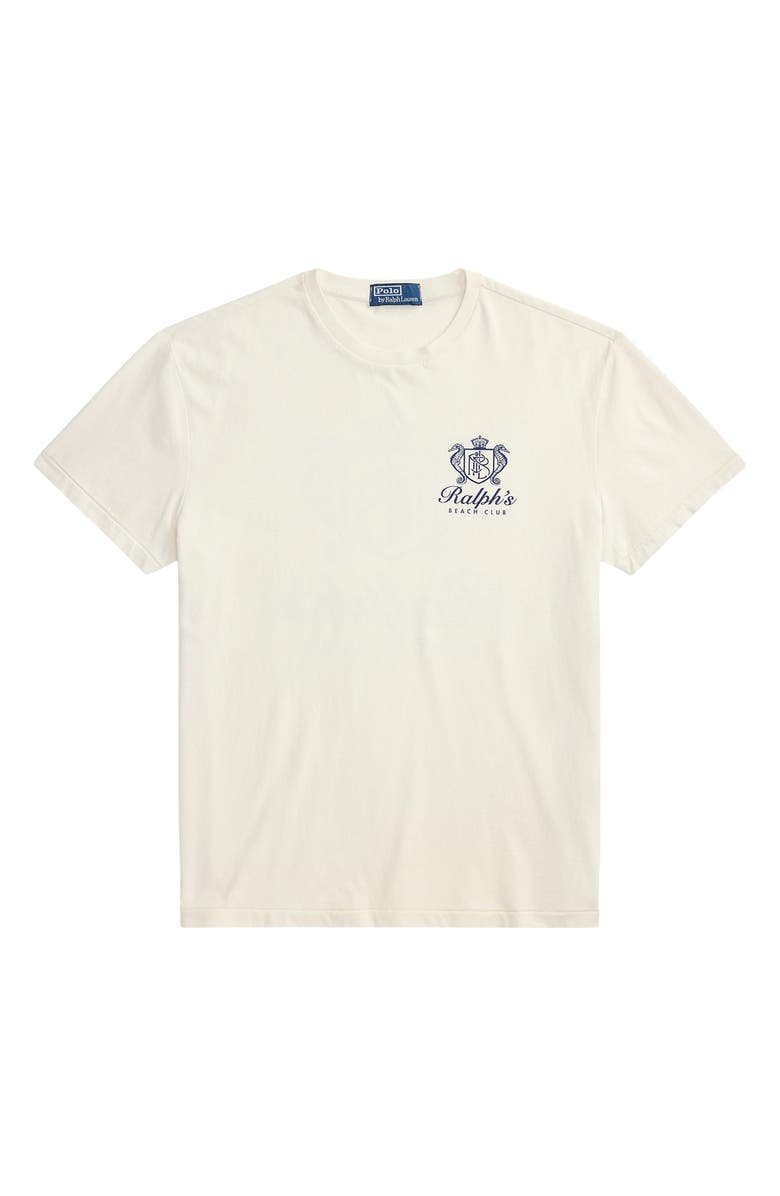 Polo Ralph Lauren Classic Fit Beach Club Cotton Graphic T-Shirt, Alternate, color, Deckwash White