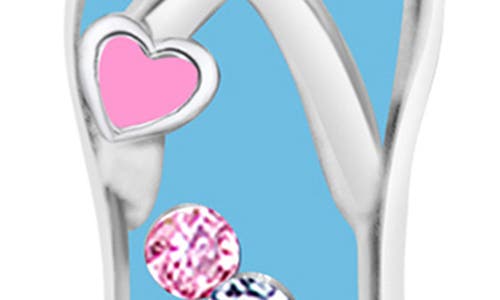 Shop Chanteur Kids' Flip Flop Stud Earrings In Blue