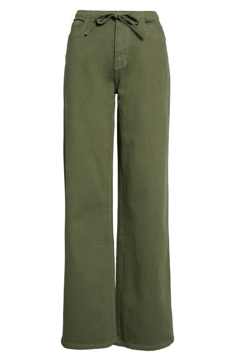 The Big Easy High Waist Wide Leg Drawstring Jeans