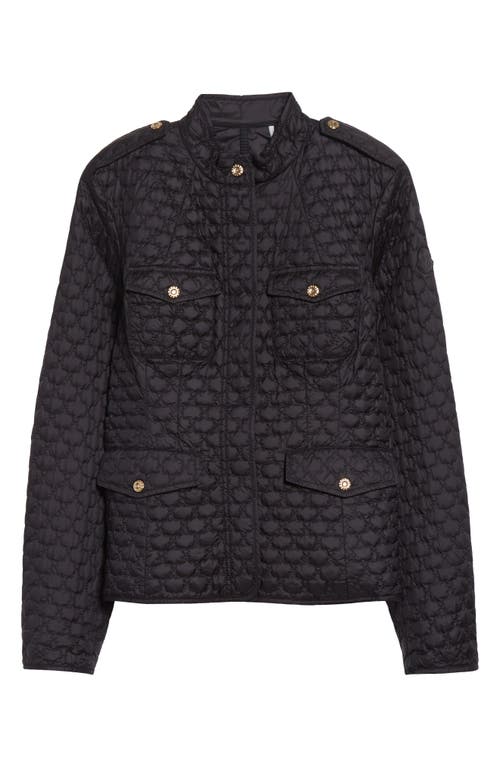 Moncler Foucaud Quilted Down Jacket In Black