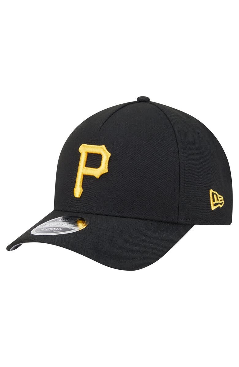 New Era Men's New Era Black Pittsburgh Pirates 9FORTY M-Crown Adjustable Hat, Main, color, Black