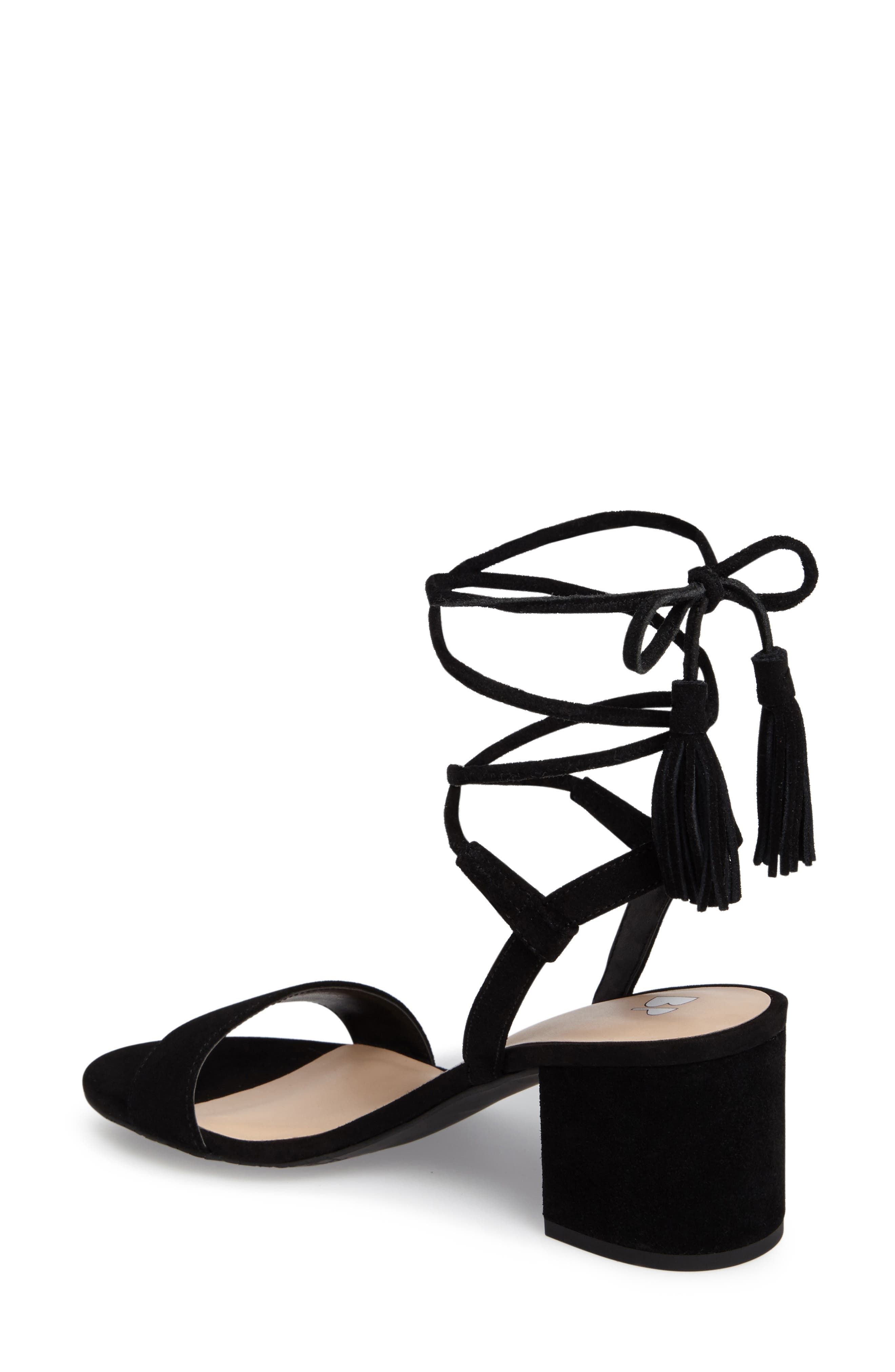 BP. Karla Block Heel Ankle Wrap Sandal, Alternate, color, 