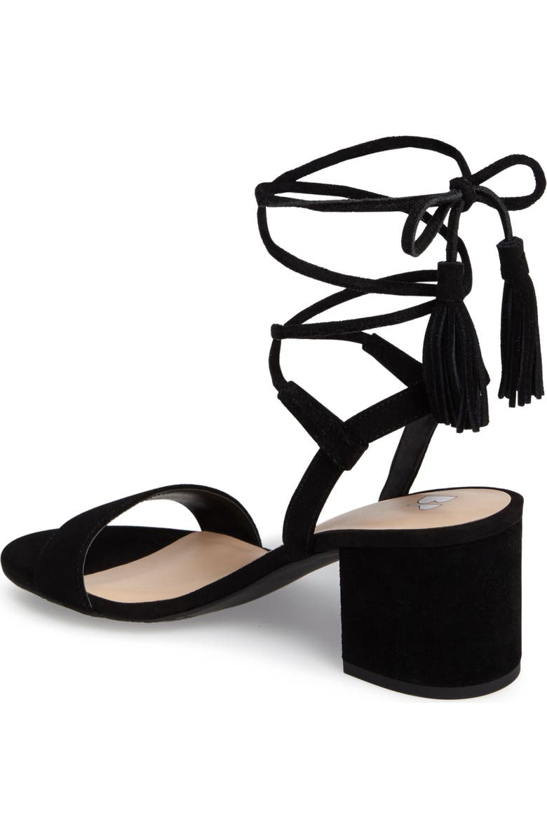 BP. Karla Block Heel Ankle Wrap Sandal, Alternate, color,