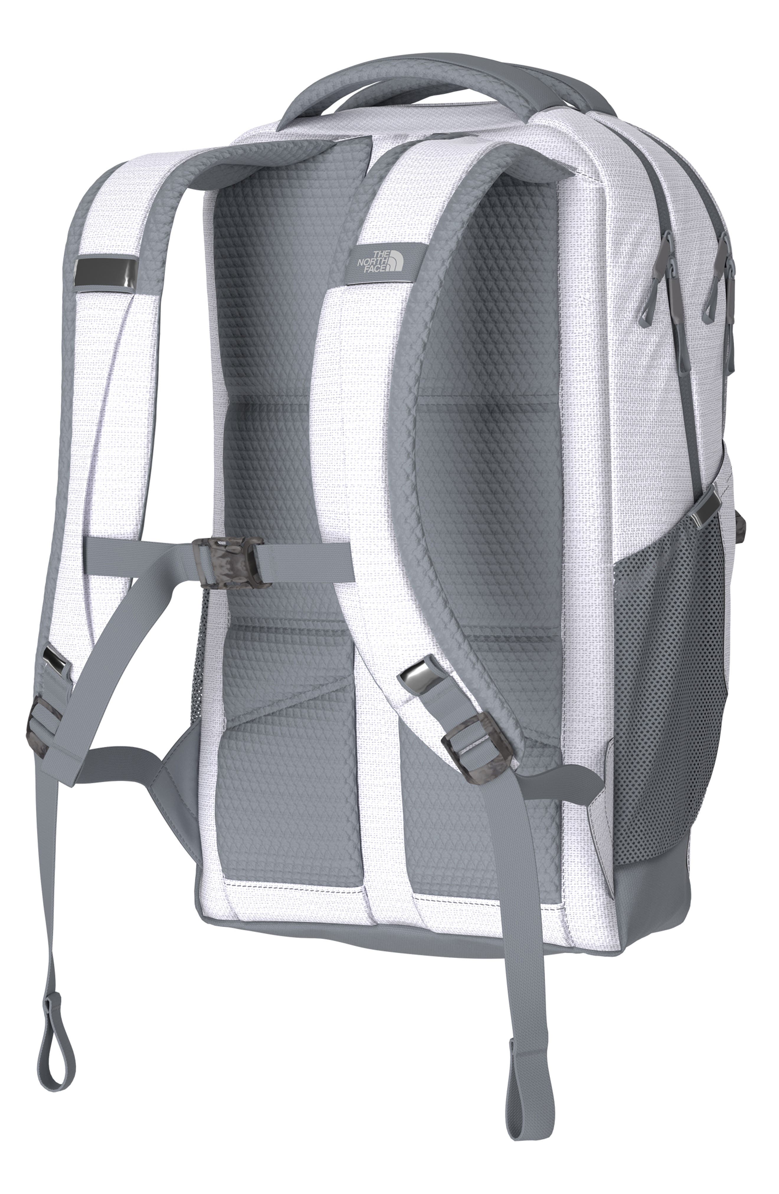 Jester Water Repellent Backpack, Alternate, color, TNF WHITE METALLIC/ MID GREY