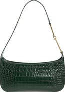 TOM FORD Small Arc Croc Embossed Leather Shoulder Bag