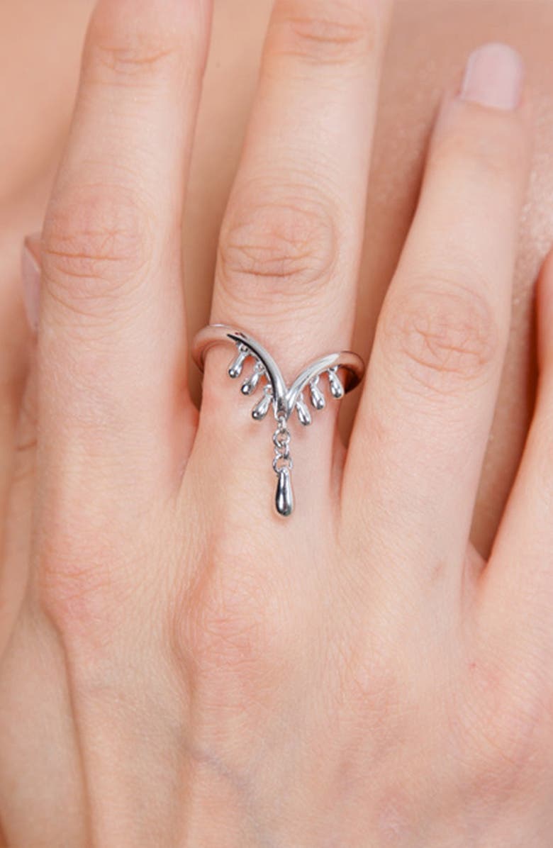 Lucy Quartermaine Wishbone Ring, Alternate, color, Sterling Silver