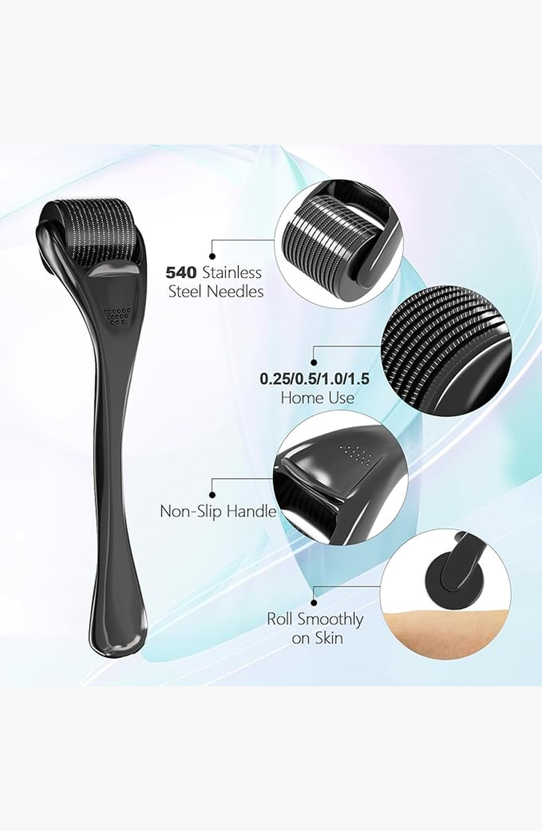 Lovery Micro Needle Derma Roller, Alternate, color, Black / Aqua