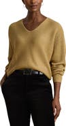Lauren Ralph Lauren Metallic V-Neck Sweater