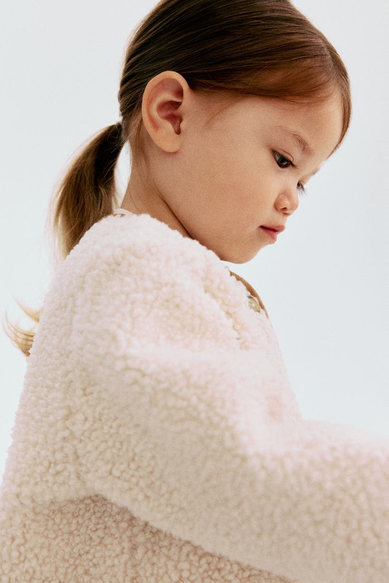 Teddy Fleece Jacket, Alternate, color, Cream