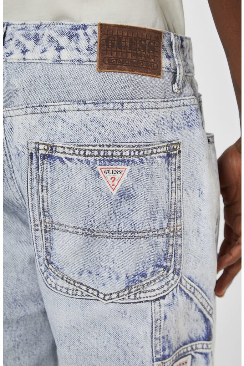 Go Photorealistic Baggy Faux Denim Pants, Alternate, color, BLUE