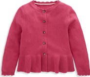 Mini Boden Kids' Pretty Peplum Cardigan