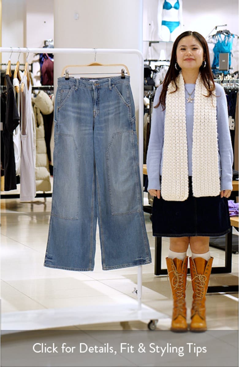 Good Standard Ease Petite Carpenter Jeans, sales video thumbnail