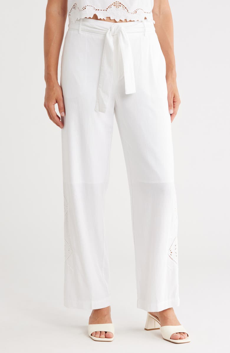 Nicole Miller Tie Waist Pants, Main, color,
