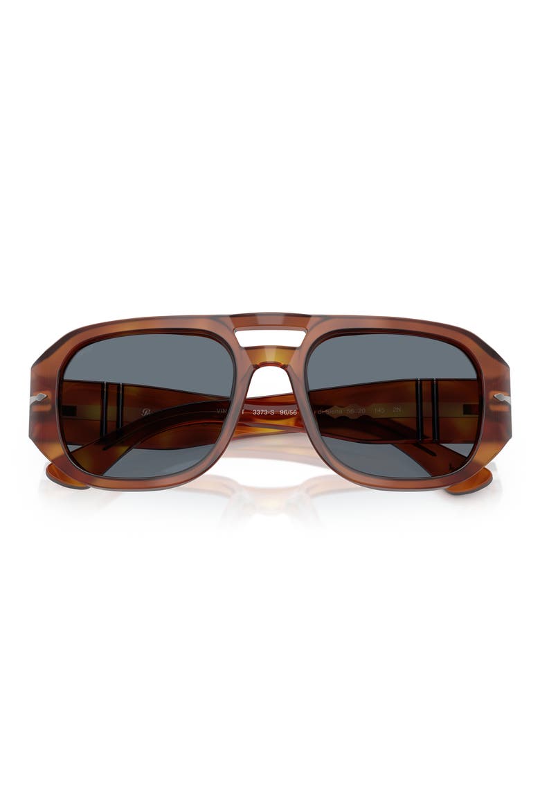 Vincent 53mm Pilot Sunglasses, Alternate, color, TERRA DI SIENA / LIGHT BLUE