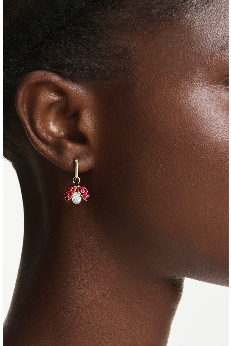 Idyllia Set of 3 Charms with Hoop Earrings, Alternate, color, GOLD/ MULTI