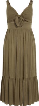 City Chic Vacay Fit & Flare Maxi Dress