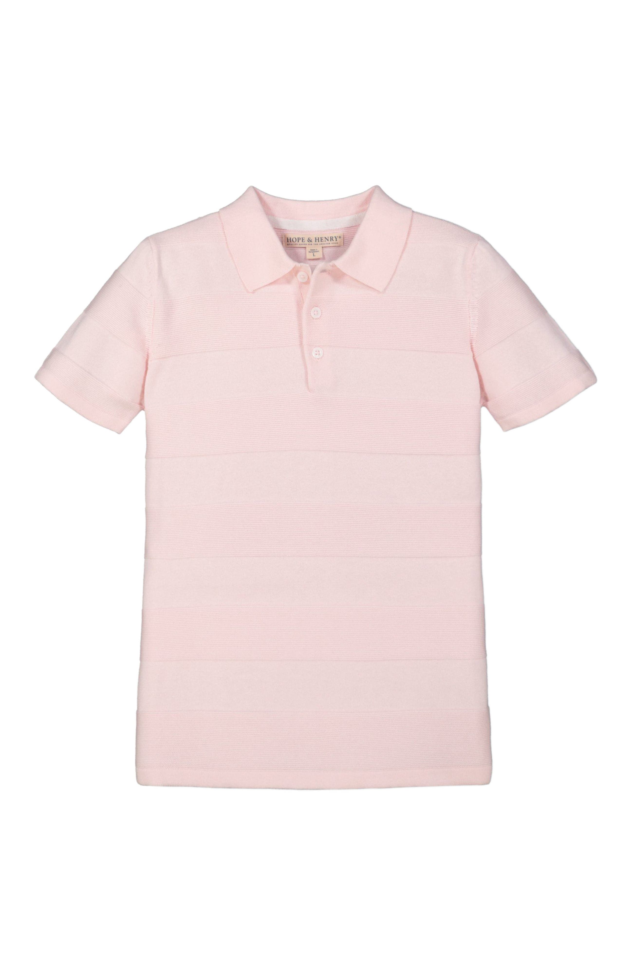 selected Ballet Pink Textured Stripe