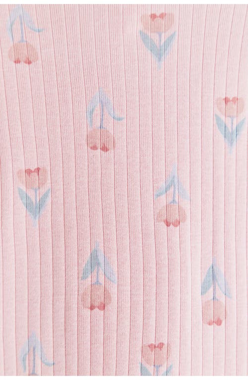 Shop Babycottons Kate Front-snap Snug Fit Footie In Pink