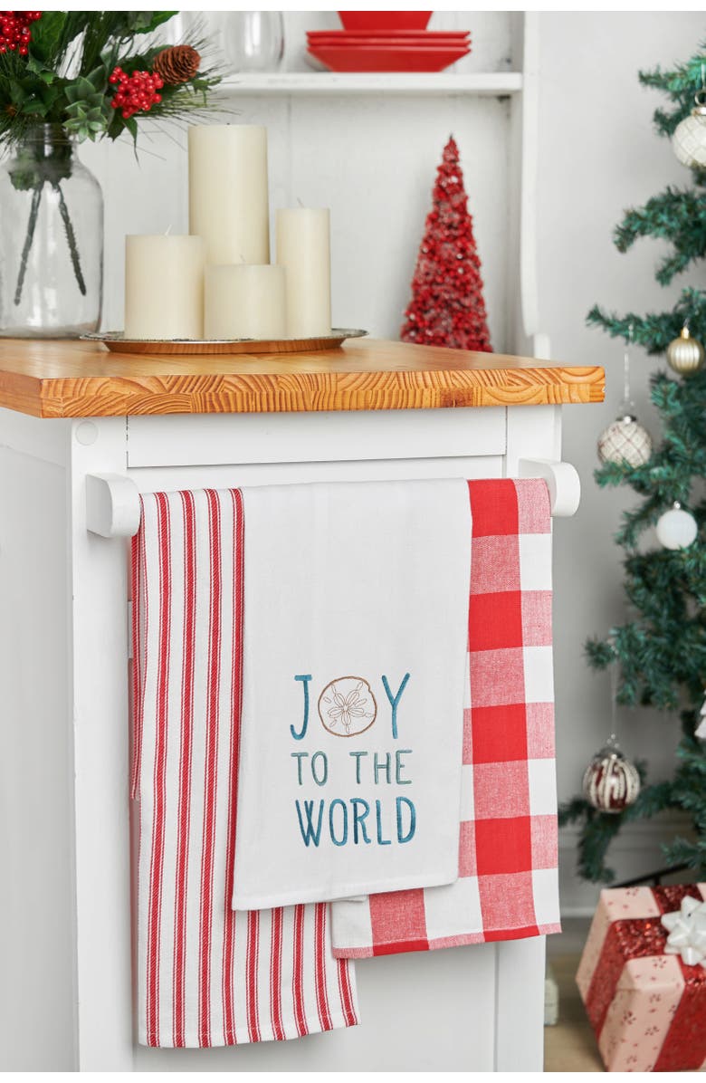 C&F Home Joy To The World Towel, Alternate, color, Blue