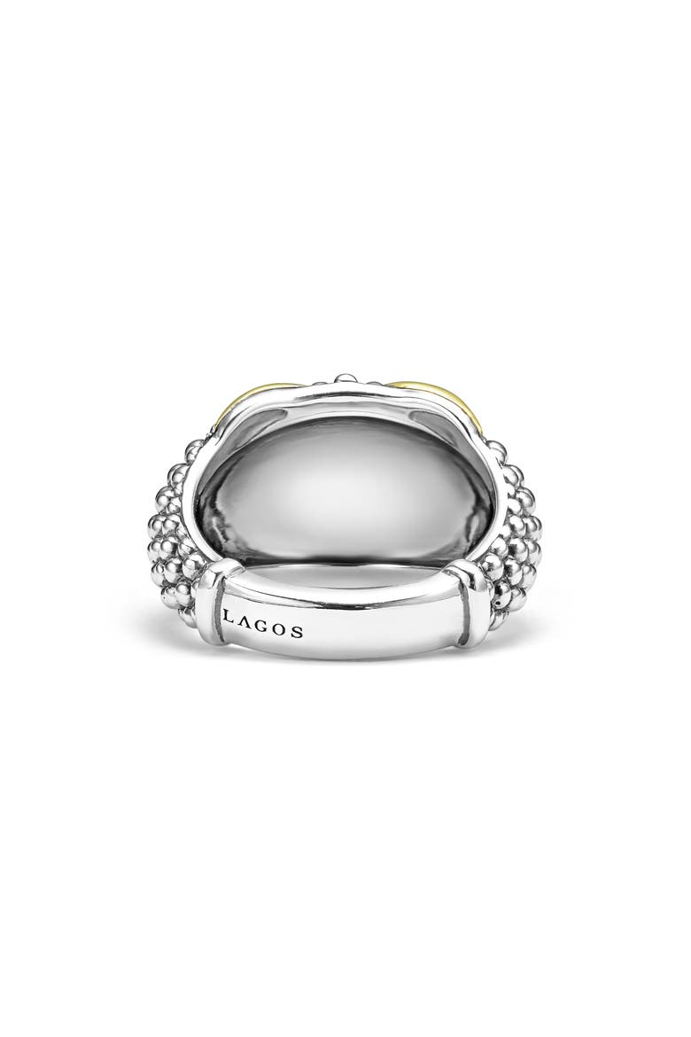 Embrace Dome Ring, Alternate, color, SILVER/ GOLD