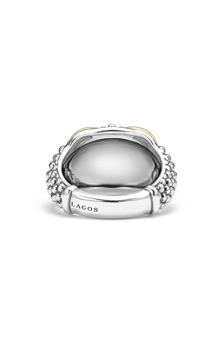 LAGOS Embrace Dome Ring, Alternate, color, Silver/ Gold