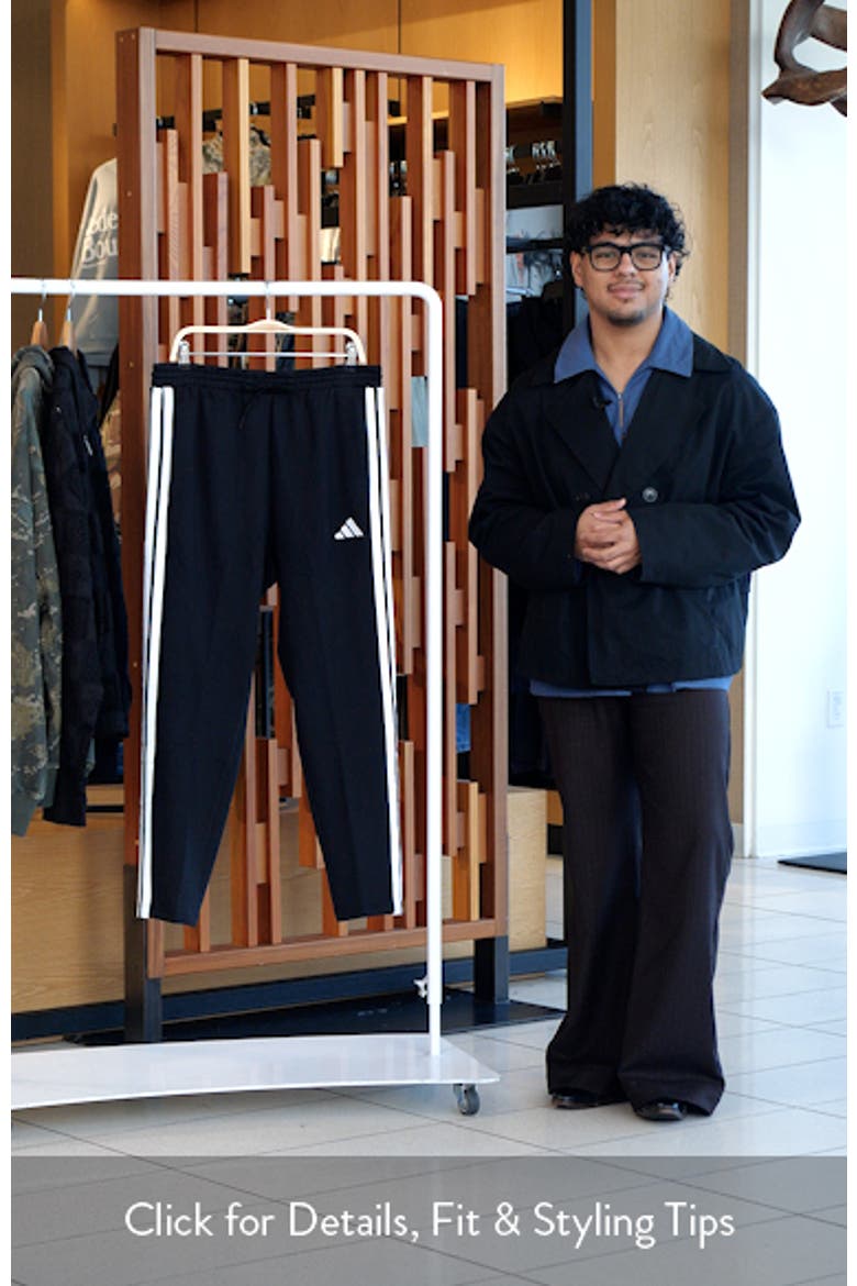 Essentials 3-Stripes Fleece Sweatpants video