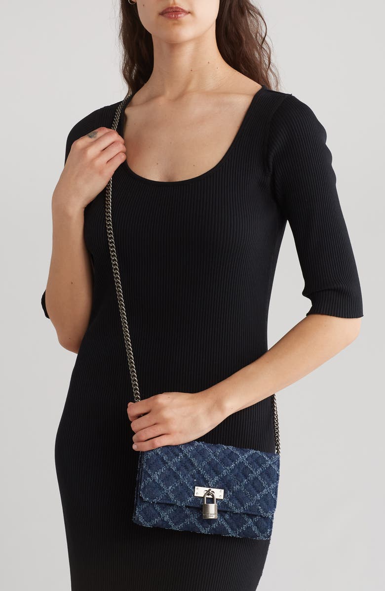 Kurt Geiger London Brixton Wallet on a Chain, Alternate, color, Denim