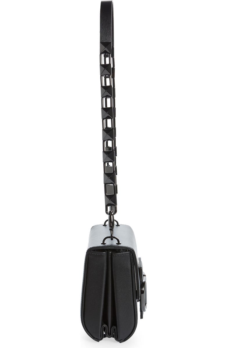 Valentino Garavani Stud Sign VLOGO Leather Shoulder Bag, Alternate, color,