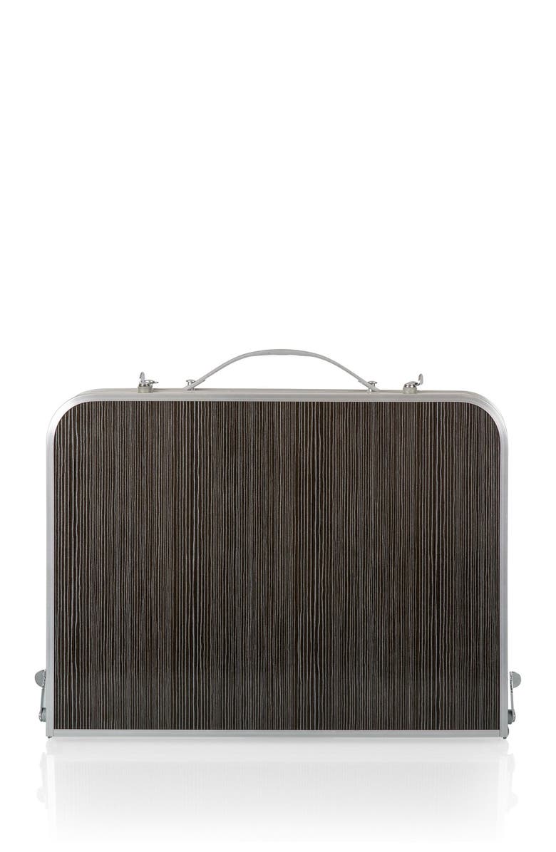 Picnic Time Concert Table Mini Portable Table, Alternate, color, Brown