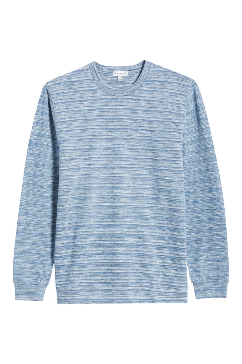 Crown Weekend Crewneck Cotton T-Shirt, Alternate, color, INDIGO