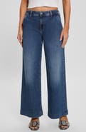 GUESS Zoya Crop Wide Leg Jeans
