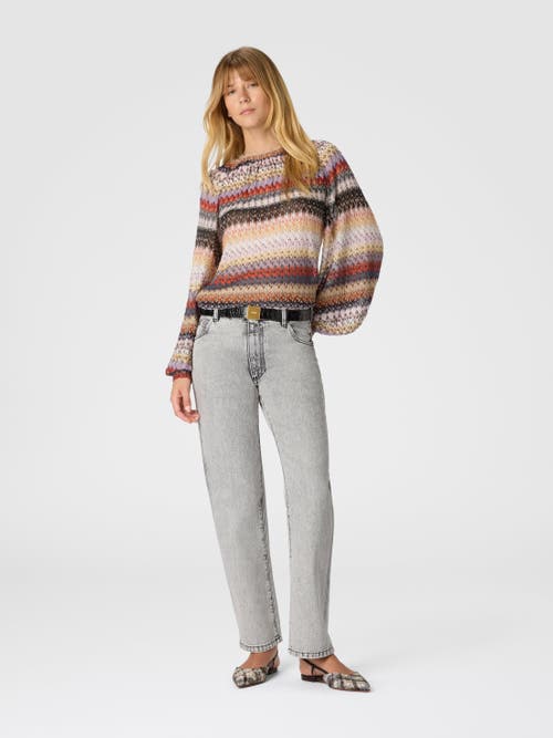 Missoni Long Sleeve Blouse In Lace In Multi