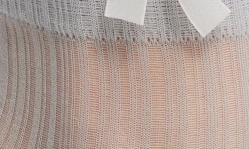 Casa Clara Mary Sheer Mesh Ankle Socks In Gray