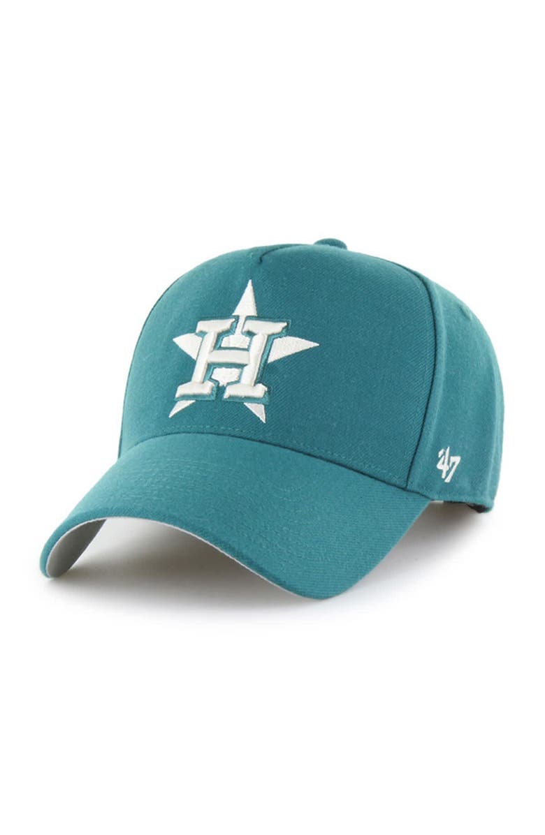 '47 Men's '47  Teal Houston Astros Ballpark Offside Adjustable Hat, Main, color, Teal