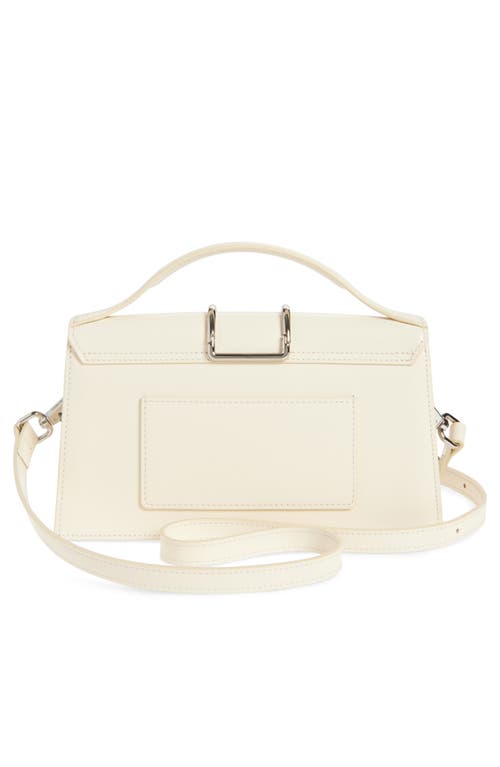 Jacquemus Le Grand Bambino Leather Shoulder Bag In Light Ivory 115