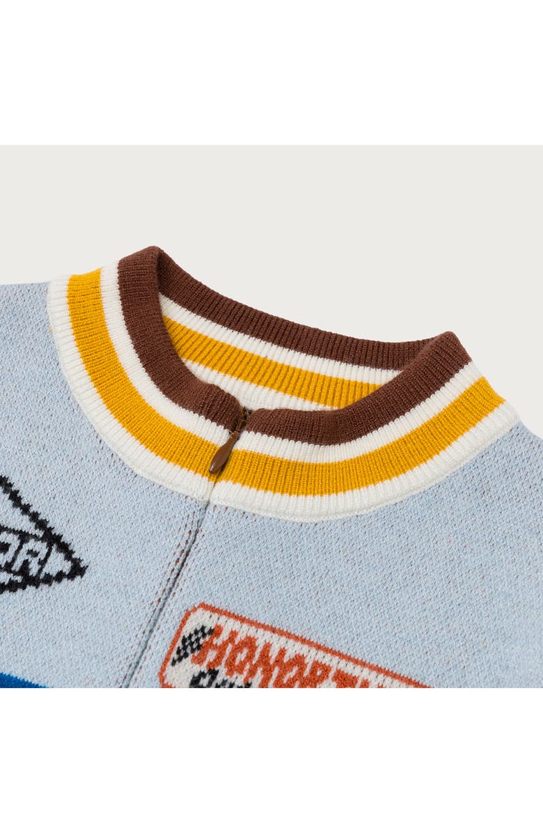 HONOR THE GIFT Racing Mock Neck Half-Zip Top, Alternate, color,