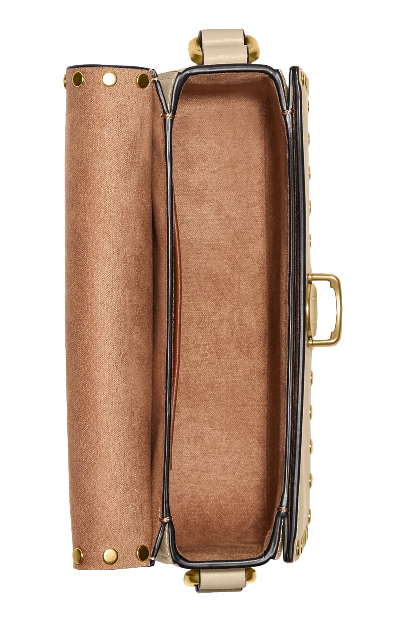 COACH Studio Rivet Glovetanned Leather Shoulder Bag, Alternate, color, 