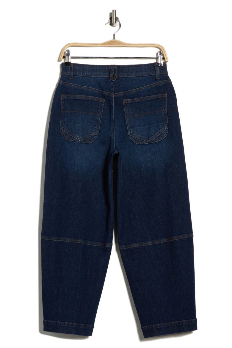 Relaxed Fit Barrel Leg Jeans, Alternate, color, INDIGO
