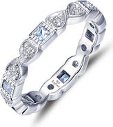 Lafonn Simulated Diamond & Birthstone Band Ring