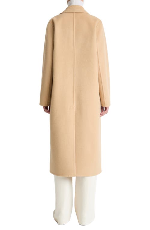 Vince Classic Wool Blend Coat In Nude