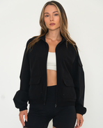 Rebody Active Cargo Nylon Windbreaker Jacket