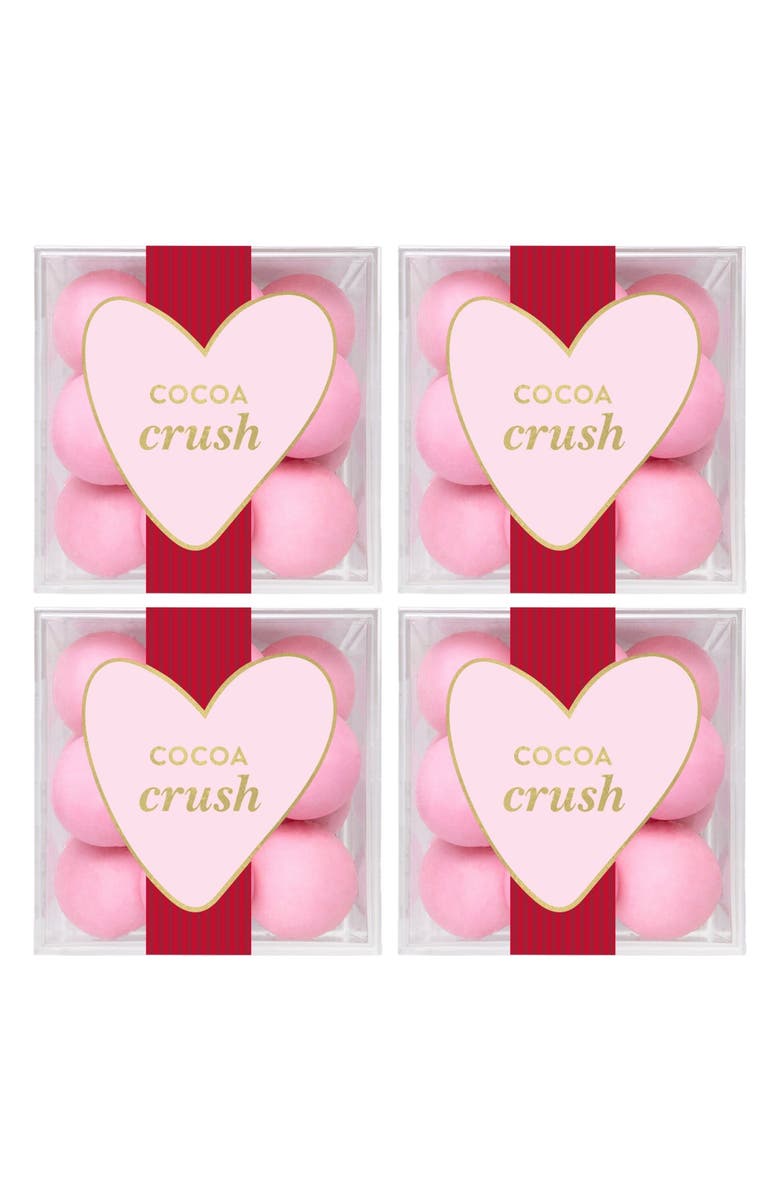 sugarfina Cocoa Crush Set of 4 Pink Brownie Bites Candy Cubes, Main, color, 