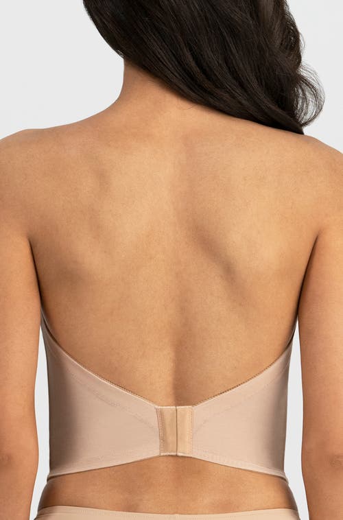 Dominique Intimates Brie Backless Strapless Ultra Low Back Bustier Bra In Neutral