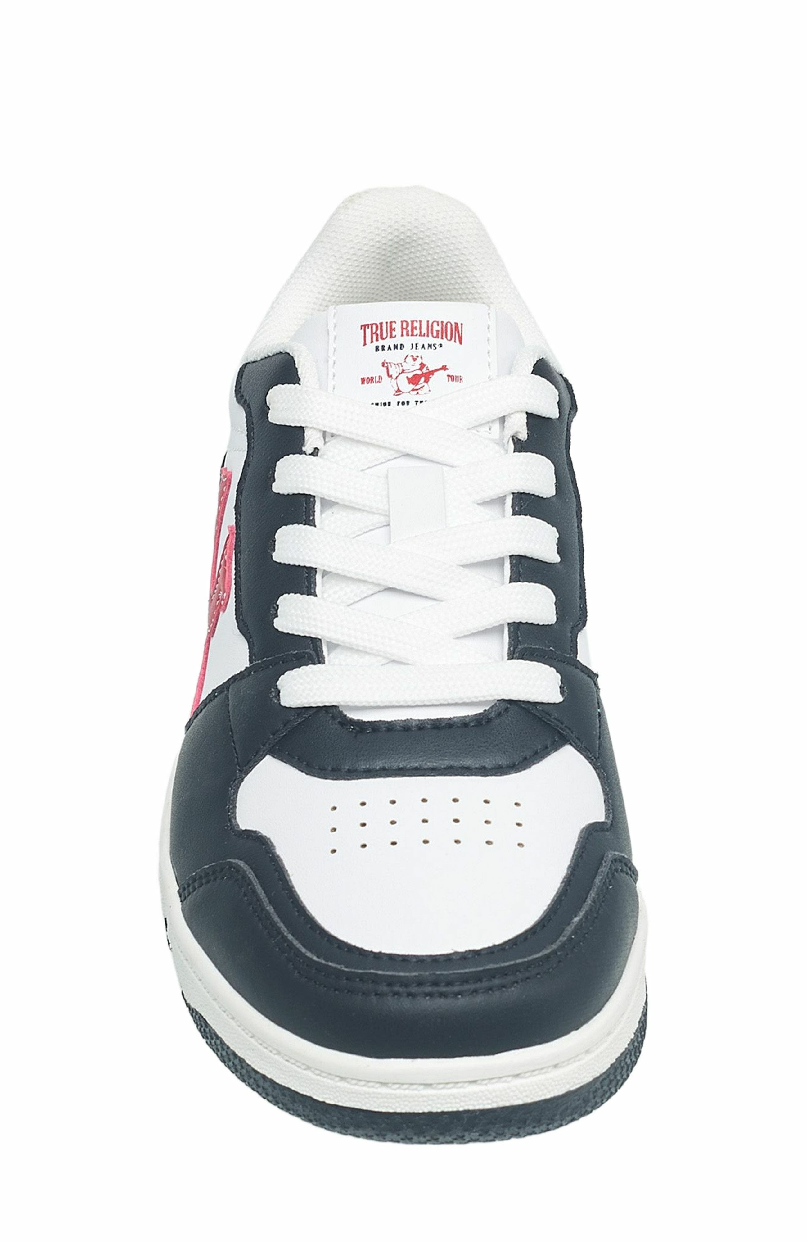 True Religion Boy
s Arthur Court Sneaker, Alternate, color, White/Red