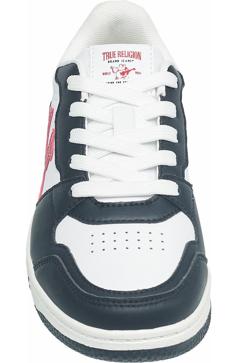 True Religion Boy
s Arthur Court Sneaker, Alternate, color, White/Red