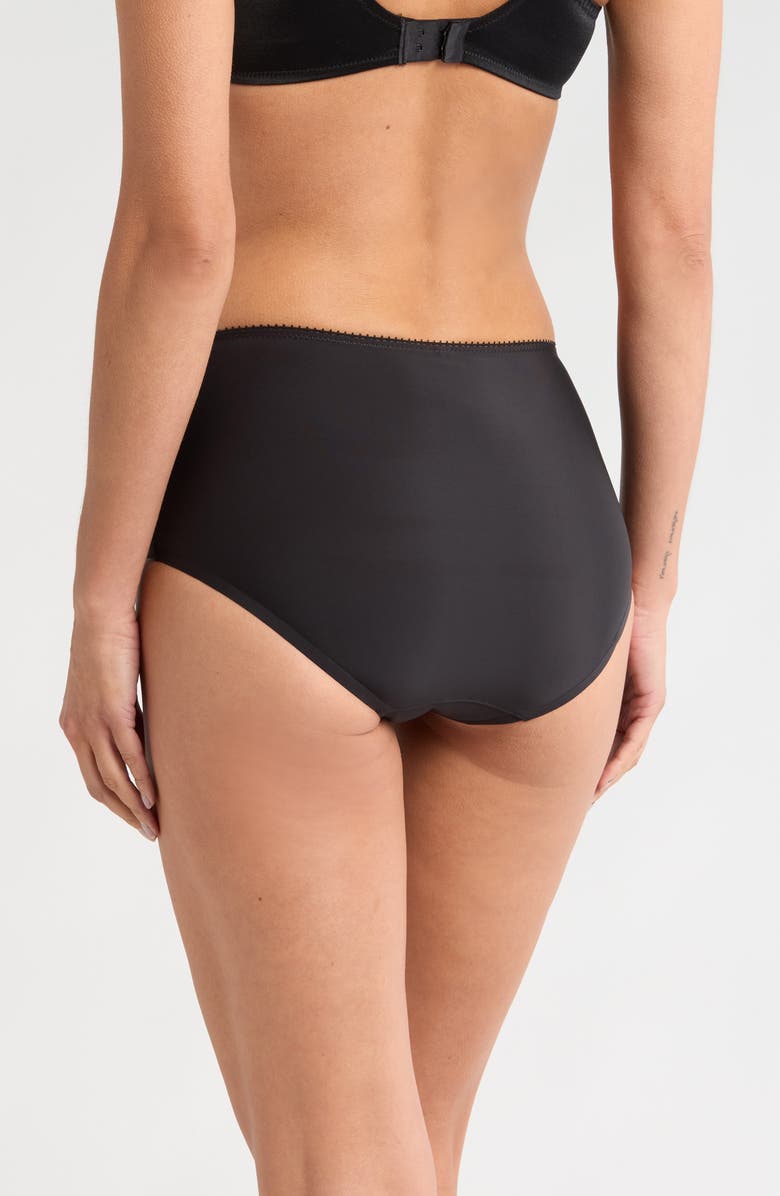 Chantelle Lingerie Intrigue High Waist Support Briefs, Alternate, color, Black